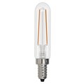 Bulbrite 25w Equivalent T6 Clear Dimmable Edison Clear LED Light Bulb (E12) Candelabra Screw Base, 2700K, 4PK 861574